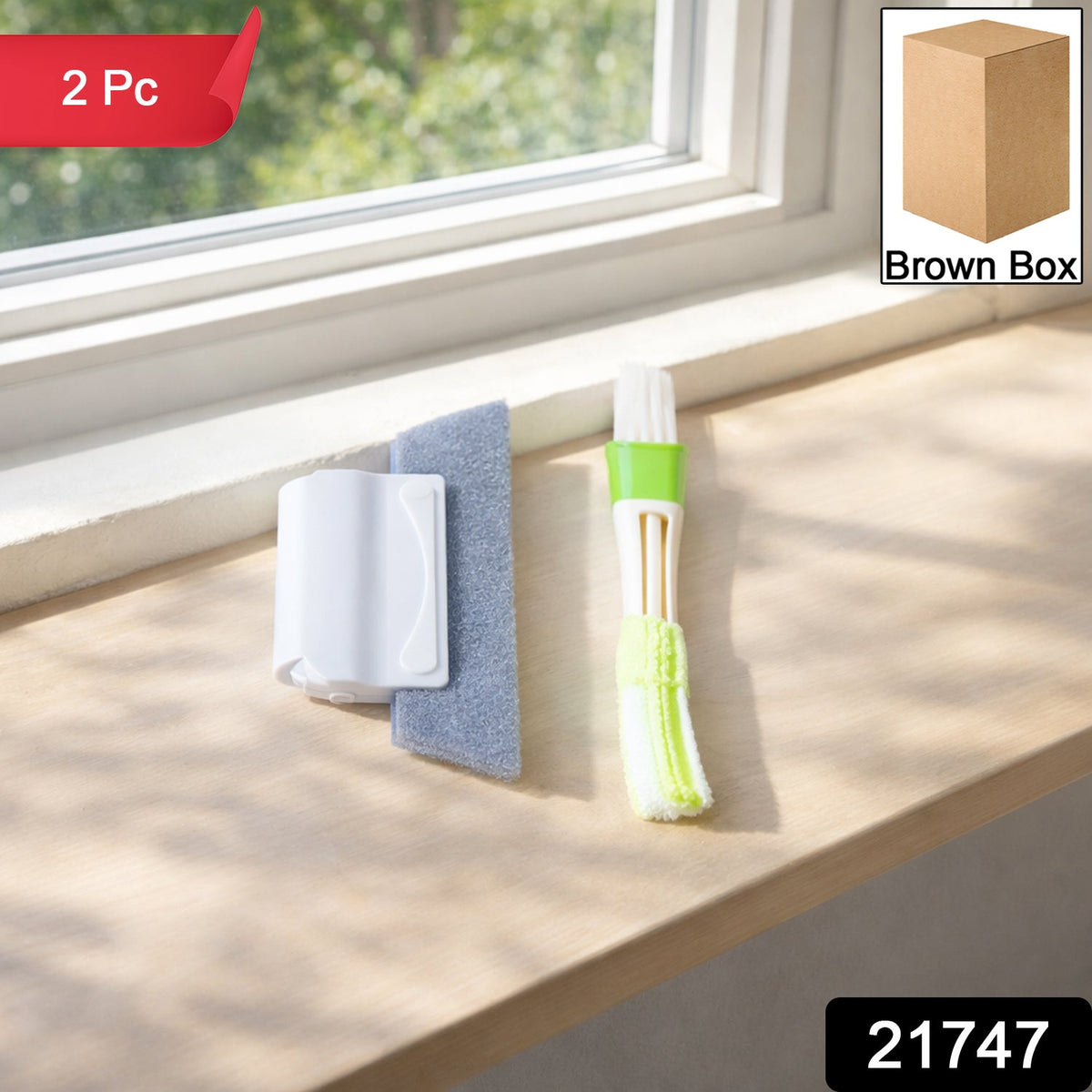 Window Cleaning Tool Set – Multipurpose 2-Piece Kit