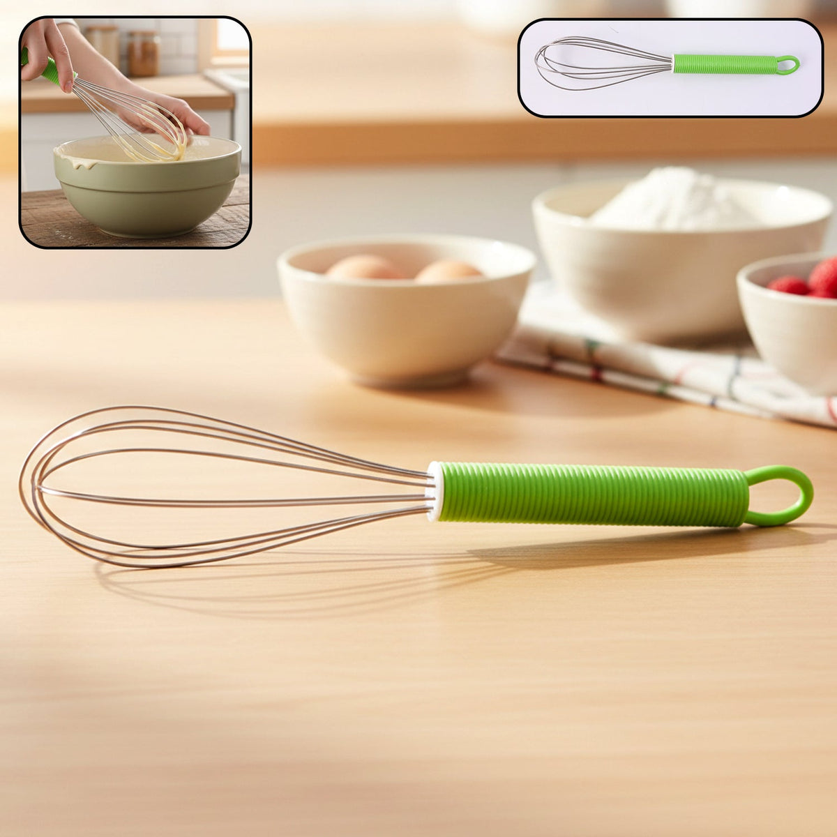 Kitchen Whisk – Multipurpose Handheld 16 cm for Smooth Mixing