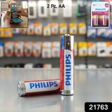 Close-up of AA alkaline batteries showing durable and long lasting power
