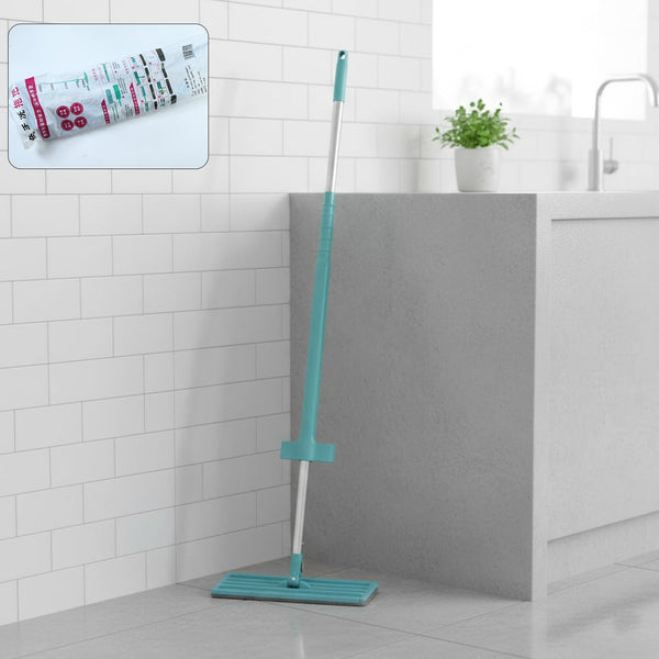 Flat Floor Cleaning Mop – Long Handle & Slim Rectangular Head