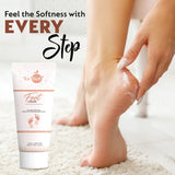 Tube of cracked heel care cream with moisturizing formula