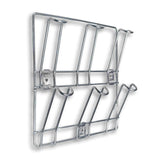 Stainless steel mug rack fixed on wall for kitchen organization