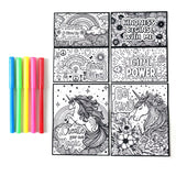 Creative art posters for kids from the 11 piece colouring and activity set