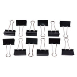 Extra-large 41mm black binder clips perfect for bulk paperwork