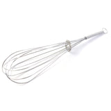 Wire whisk used as egg beater for mixing and aerating ingredients