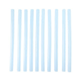 Clear hot glue sticks ready for DIY craft and repairs
