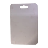 Hygienic stainless steel chopping tray with smooth surface