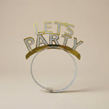 LET'S PARTY glitter headband set designed for stylish and fun party guests