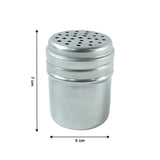 Neutral image of kitchen container for spices made of stainless steel