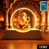 Glowing 3D Lord Ganesha LED night light with warm golden illumination