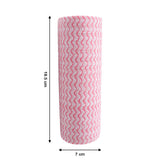 Pack of reusable kitchen cleaning cloth roll sheets