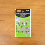 Individual adhesive wall hook showcased clearly