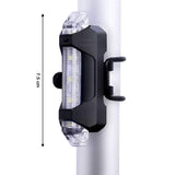 Waterproof USB rechargeable bicycle light enduring splashes highlights durability.