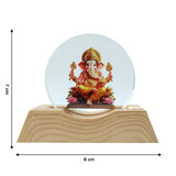 Spiritual acrylic LED night lamp with Lord Ganesha design