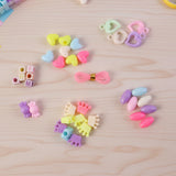 DIY craft kit with assorted beads and elastic thread for jewellery making