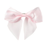 Soft fabric satin hair bow clip perfect for parties and special occasions