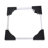 Sturdy machine stand providing raised support for washing machine base