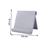 Foldable desktop mobile stand folded flat for portability