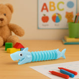 Fun stretchable shark toy for sensory and motor skill development