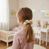Lightweight and soft fabric hair band scrunchie for daily styling