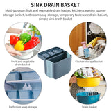 Kitchen accessories storage holder basket for sink