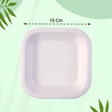 Close-up of single-use disposable serving tray with smooth finish.