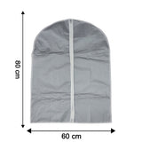 Garment cover displaying 60x80 cm dimensions for clothing protection