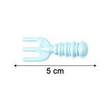 Size reference showing compact mini decorative hair clips